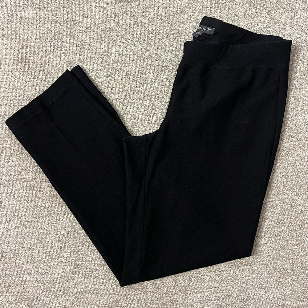 Eileen Fisher Petite Black Pull On Leggings (Size SP)